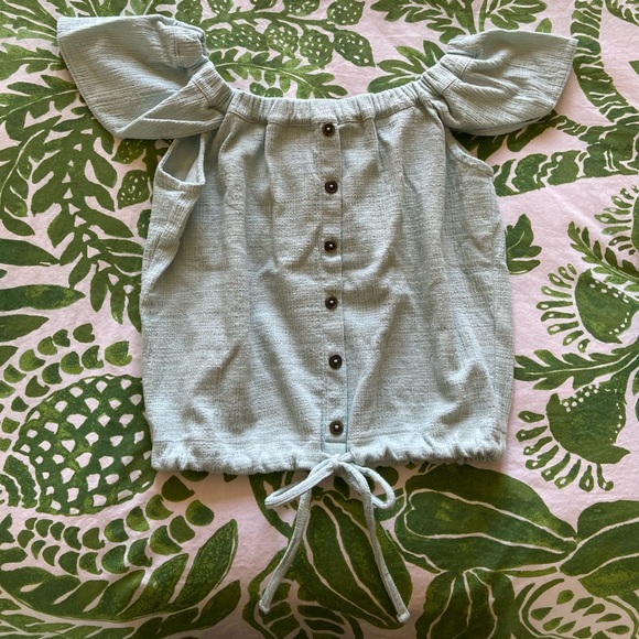 Madewell – Texture & Thread Off the Shoulder Top - Picture 3 of 5